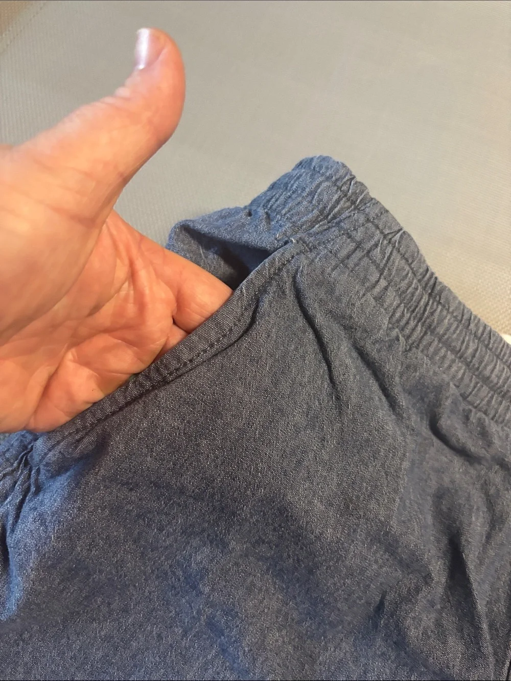 J. Crew Light Chambray Shorts - Light Blue sz L EUC